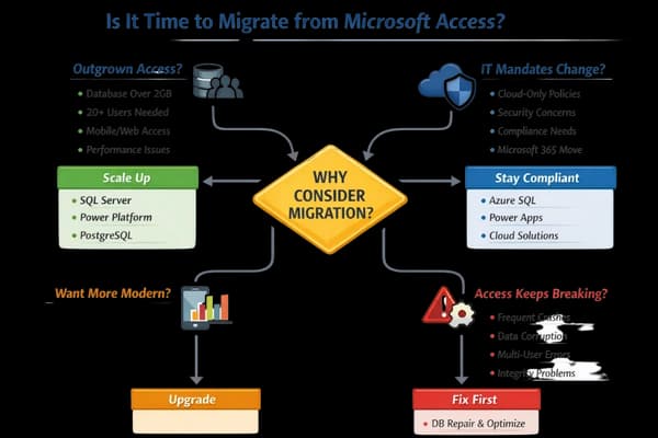 access migration tree diagram