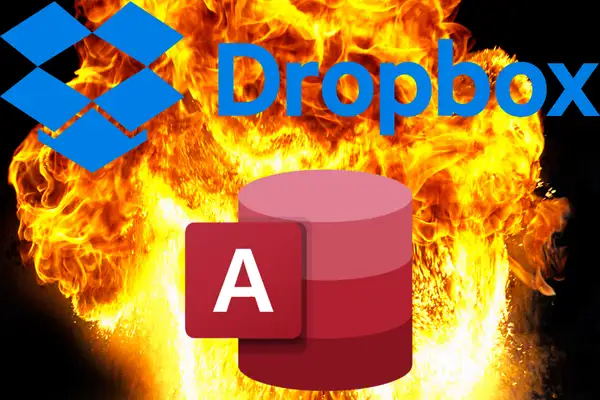 Dropbox and Access database conflict