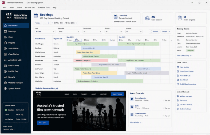 Access 2000 booking database migrated to Azure SQL Server with a Next.js website